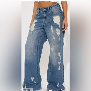 Distressed Blue Jeans for Women